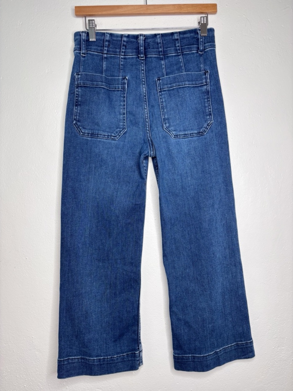 Anthro Pilcro Wide Leg High Waist Jeans Size 25 Petite EUC - Picture 2 of 10